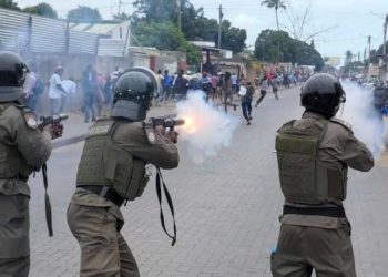 Riot police fire tear gas during post-election demonstrations
Photo: A Verdade